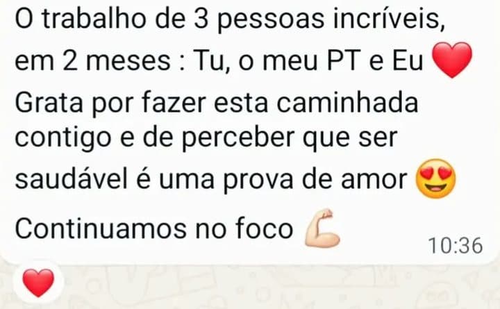 Mensagem de WhatsApp da Sara Silva
